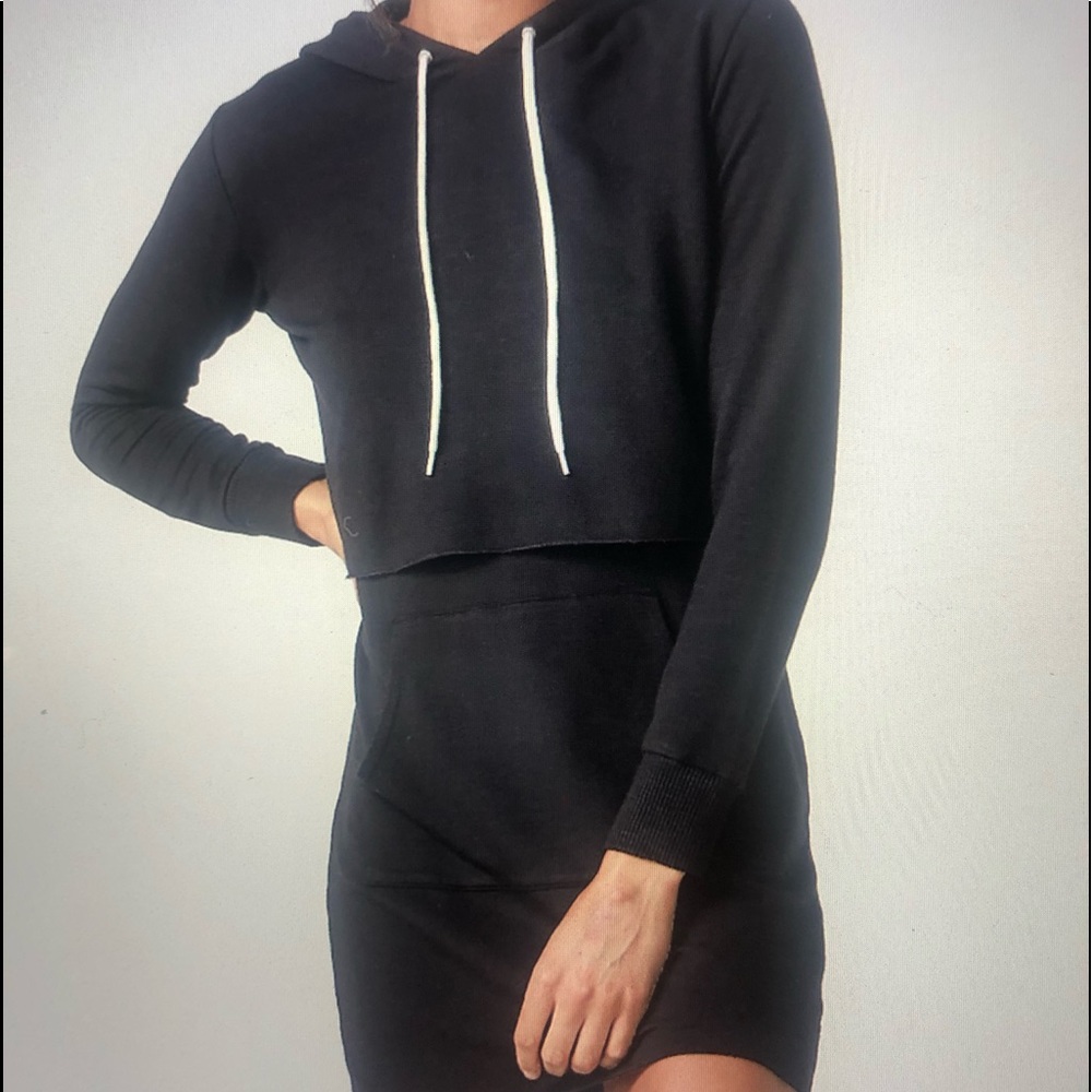 Monroe super soft double layer hoody dress